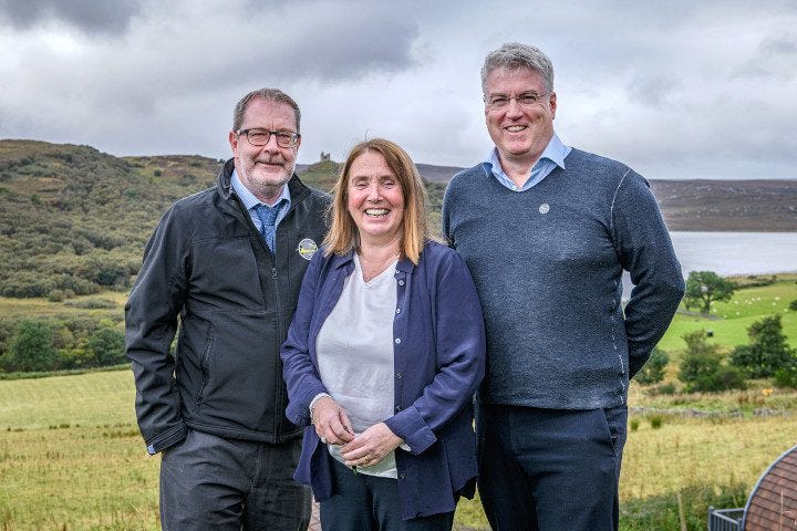 Orbex Sutherland Spaceport (L-R) David Oxley, Dorothy Pritchard, Chris Larmour
