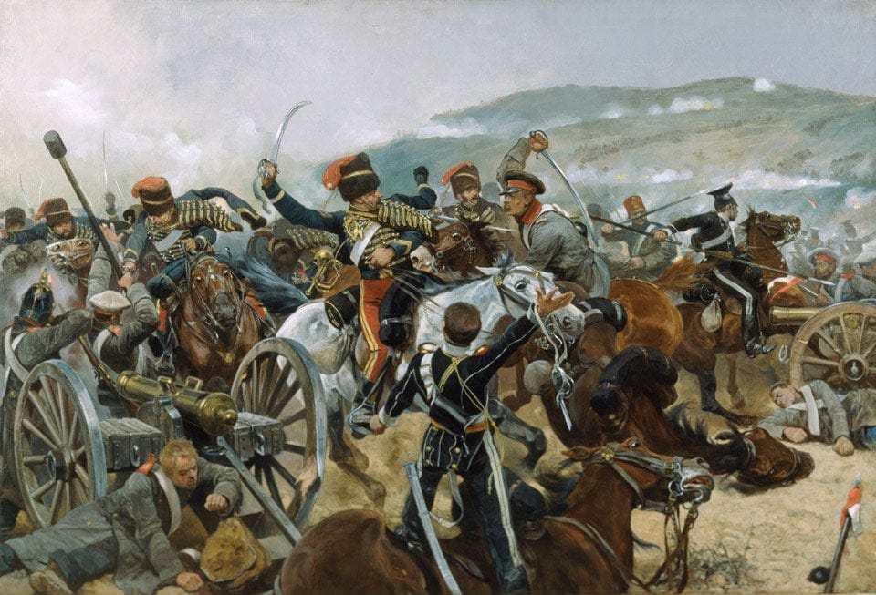Leadership in Action? The Relief of the Light Brigade; Richard Caton Woodville, 1897; National Army Museum