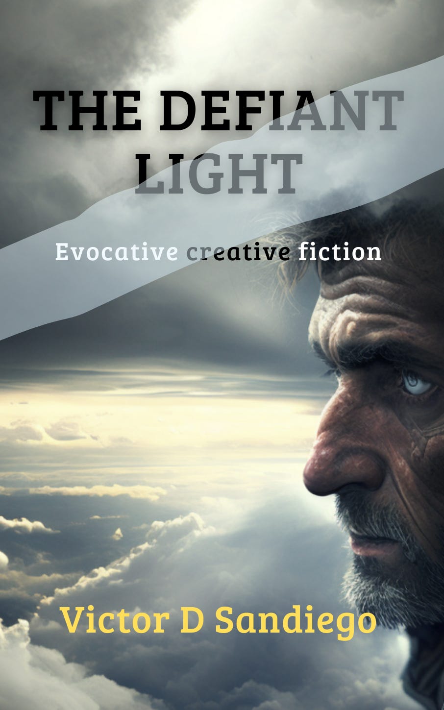 Cover image of my book, The Defiant Light