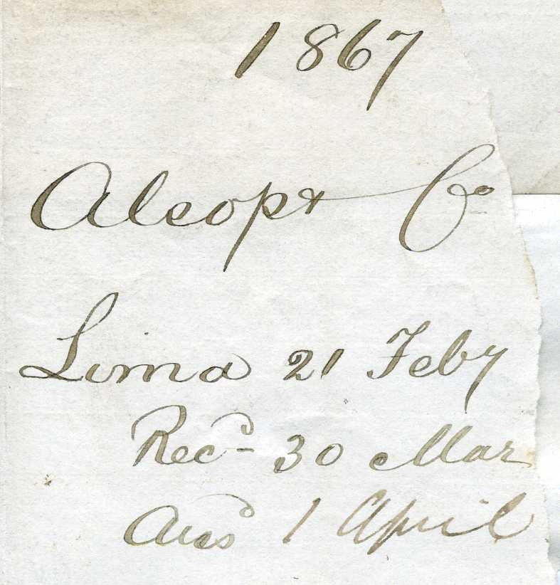 docket on folded letter