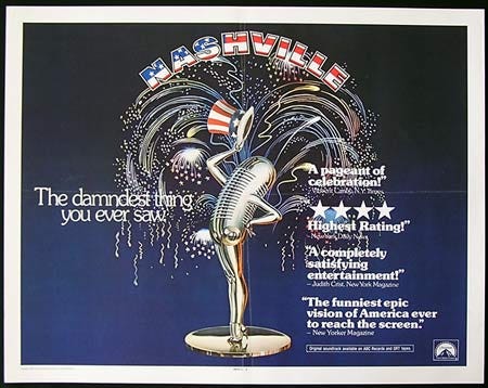 NASHVILLE '75-Robert Altman US HALF SHEET poster - Moviemem Original ...