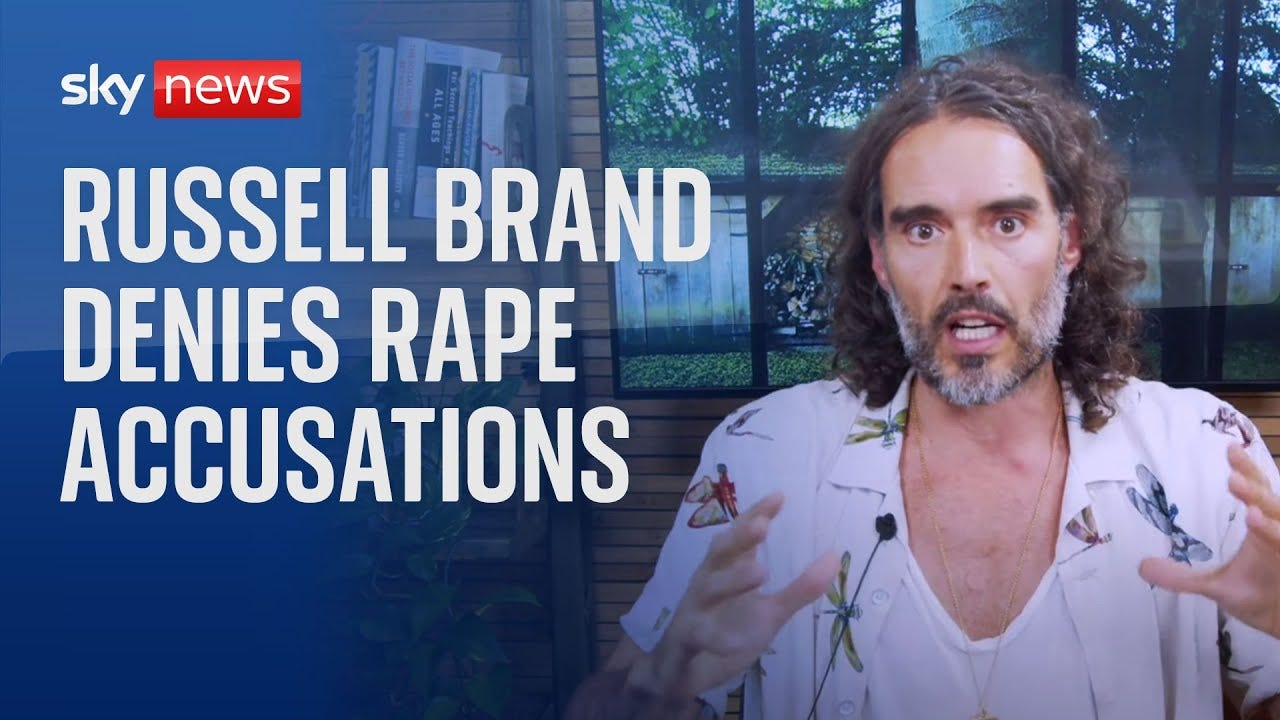 Russell Brand accused of rape, sexual assault and emotional abuse -  allegations he denies - YouTube