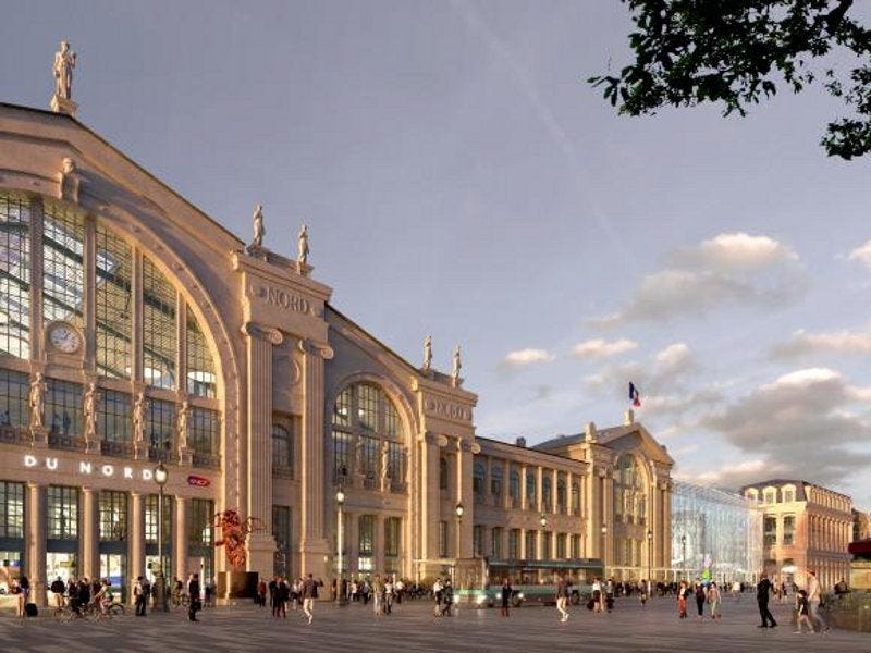 Gare du Nord railway station in Paris, France, SNCF