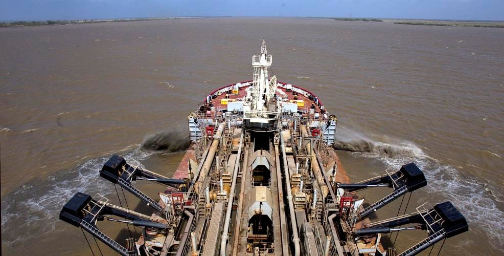 Mississippi River dredging