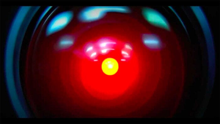 Hal 9000 style red eye