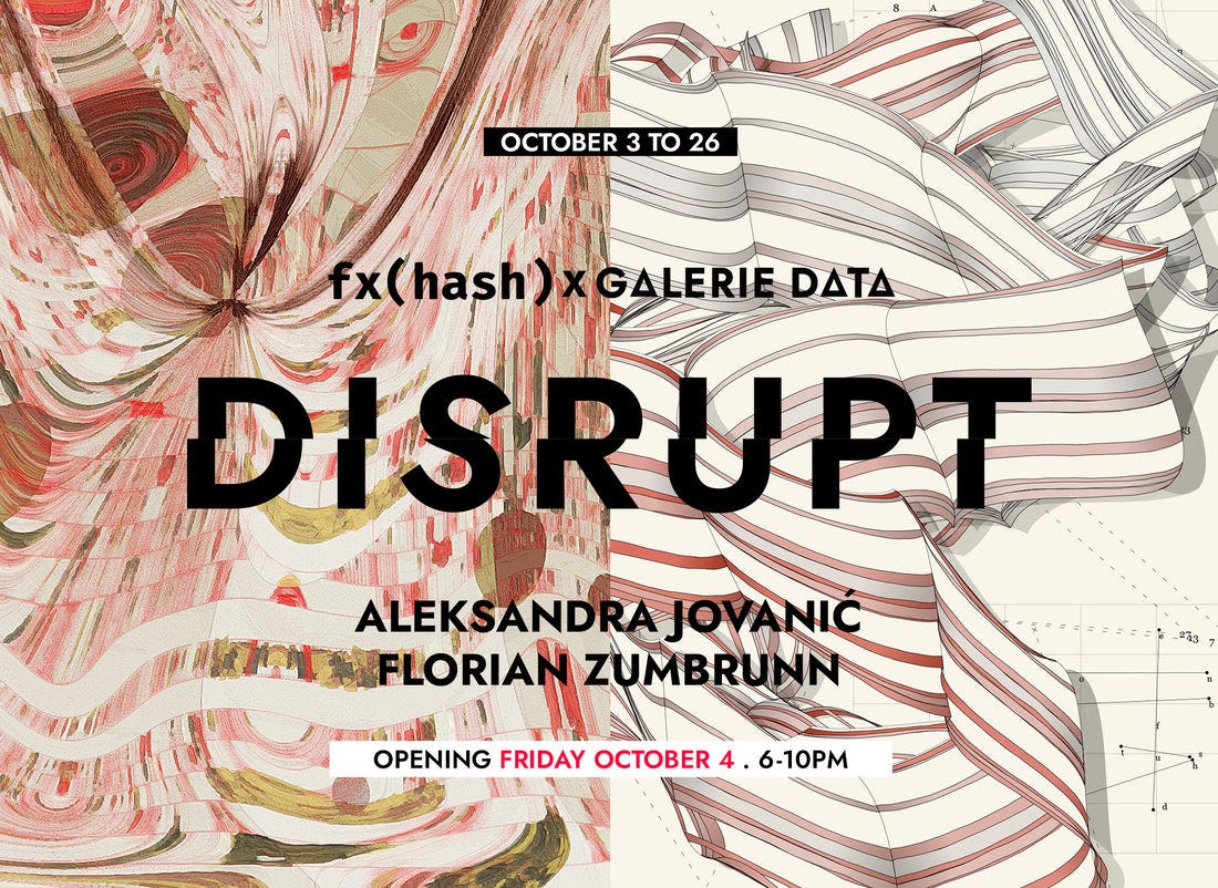 DISRUPT fx(hash) x Galerie Data