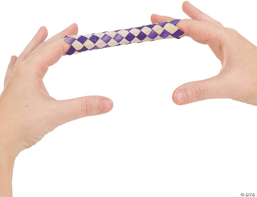 Finger Traps, Classic Party Toys - Bulk Set of 72 in Assorted Colors -  Favors and Giveaways