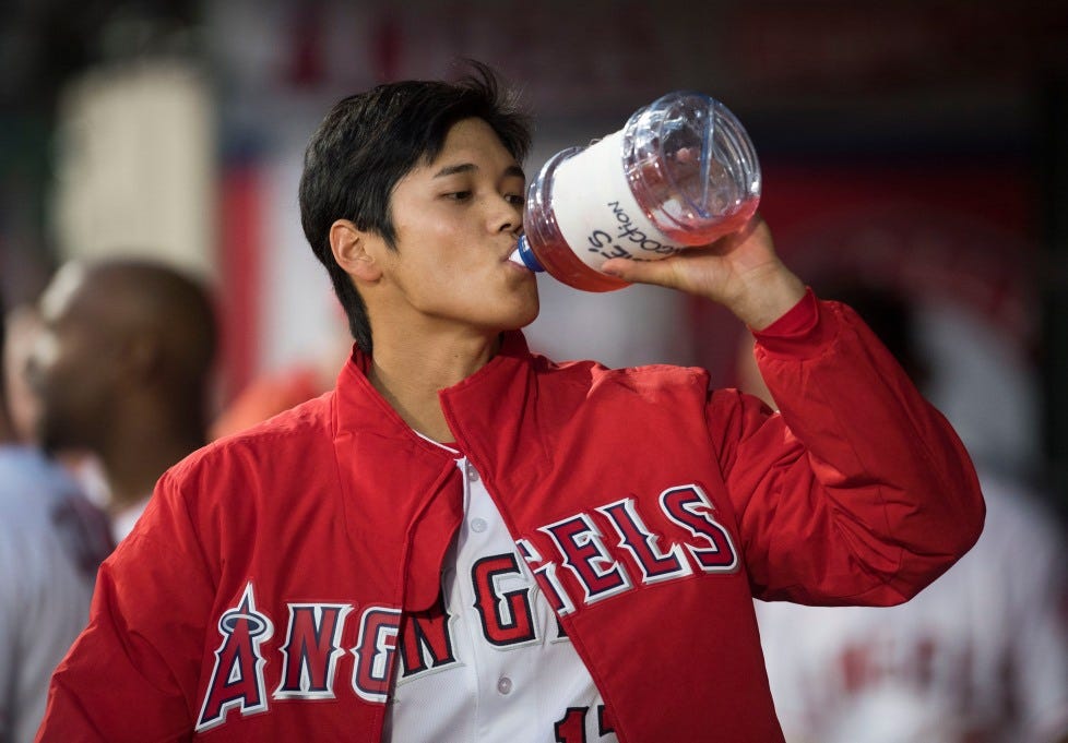 What's up with all the jugs of water Angels players have now? – Orange  County Register