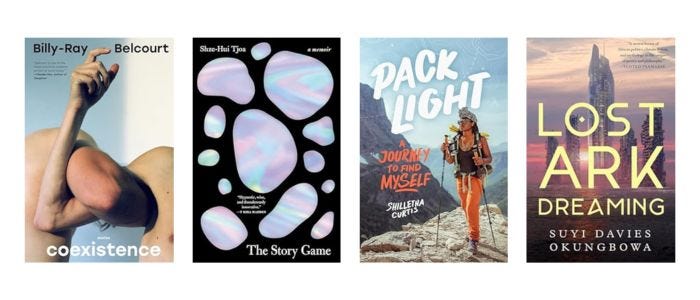 cover of 4 books below