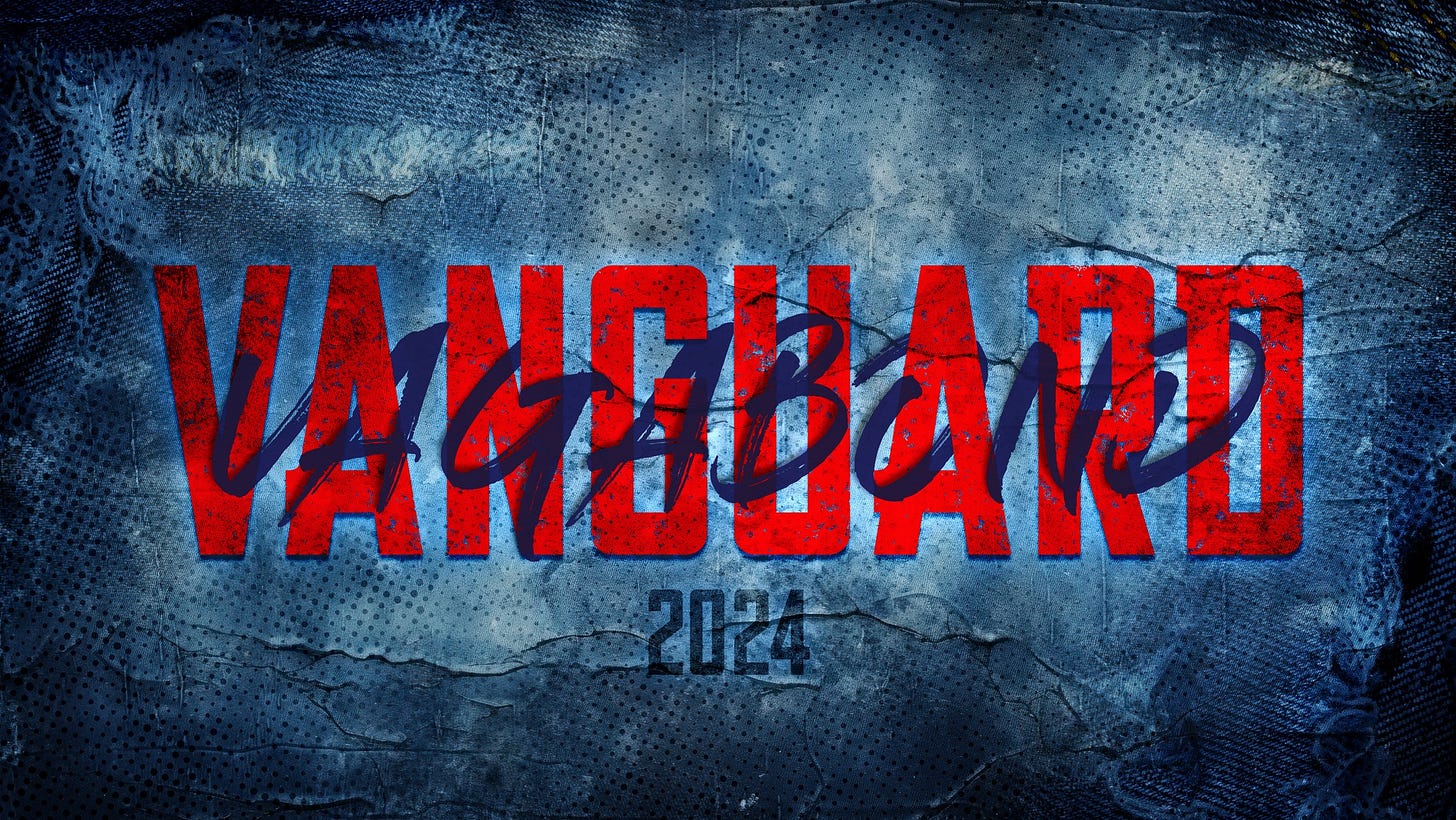 May be an image of text that says 'VANGUARD _~2024 2024' May be an image of text that says 'VANGUARD _~2024 2024'