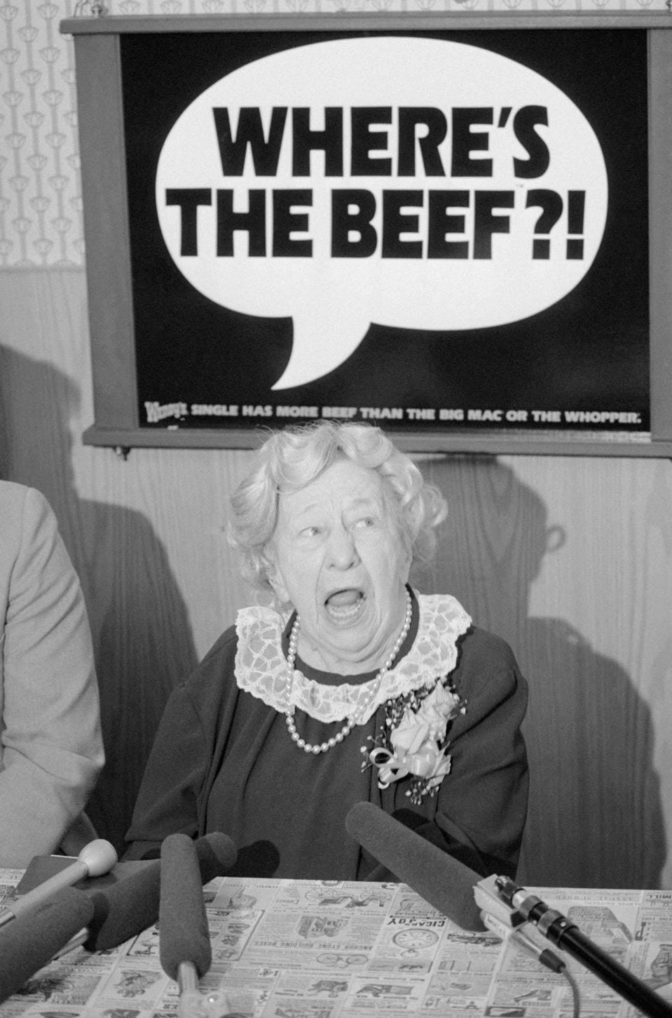 Clara Peller Asking Famous Question