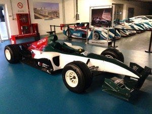 Replica Formula One car at Yas Marina Circuit