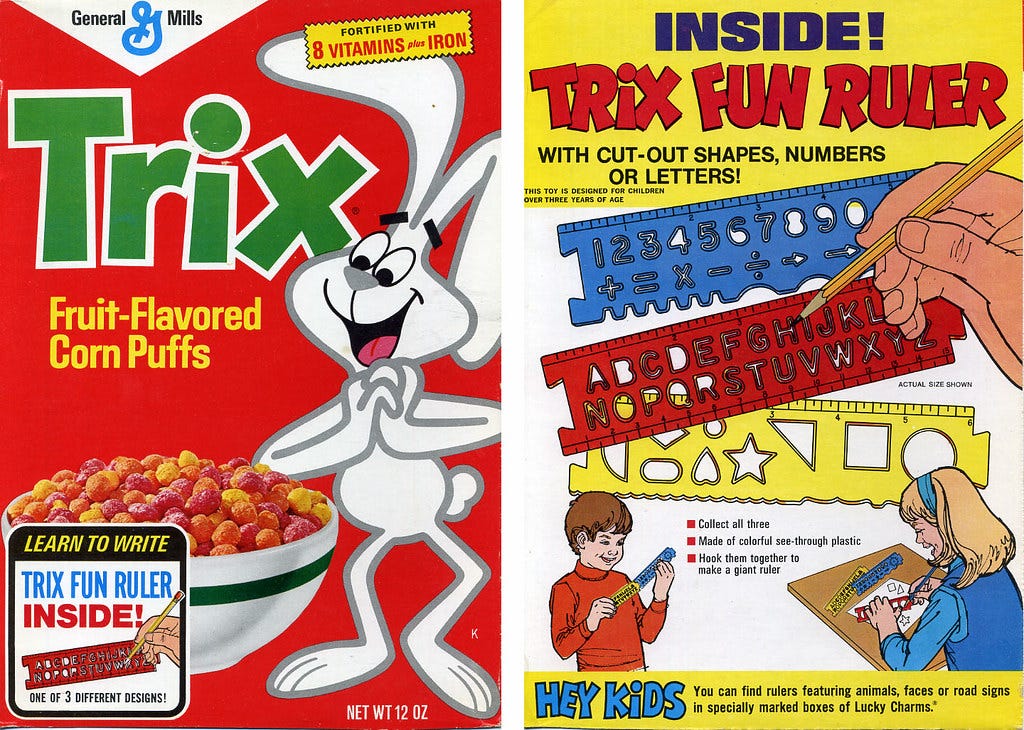 Trix cereal box | 1970's | Dan Goodsell | Flickr