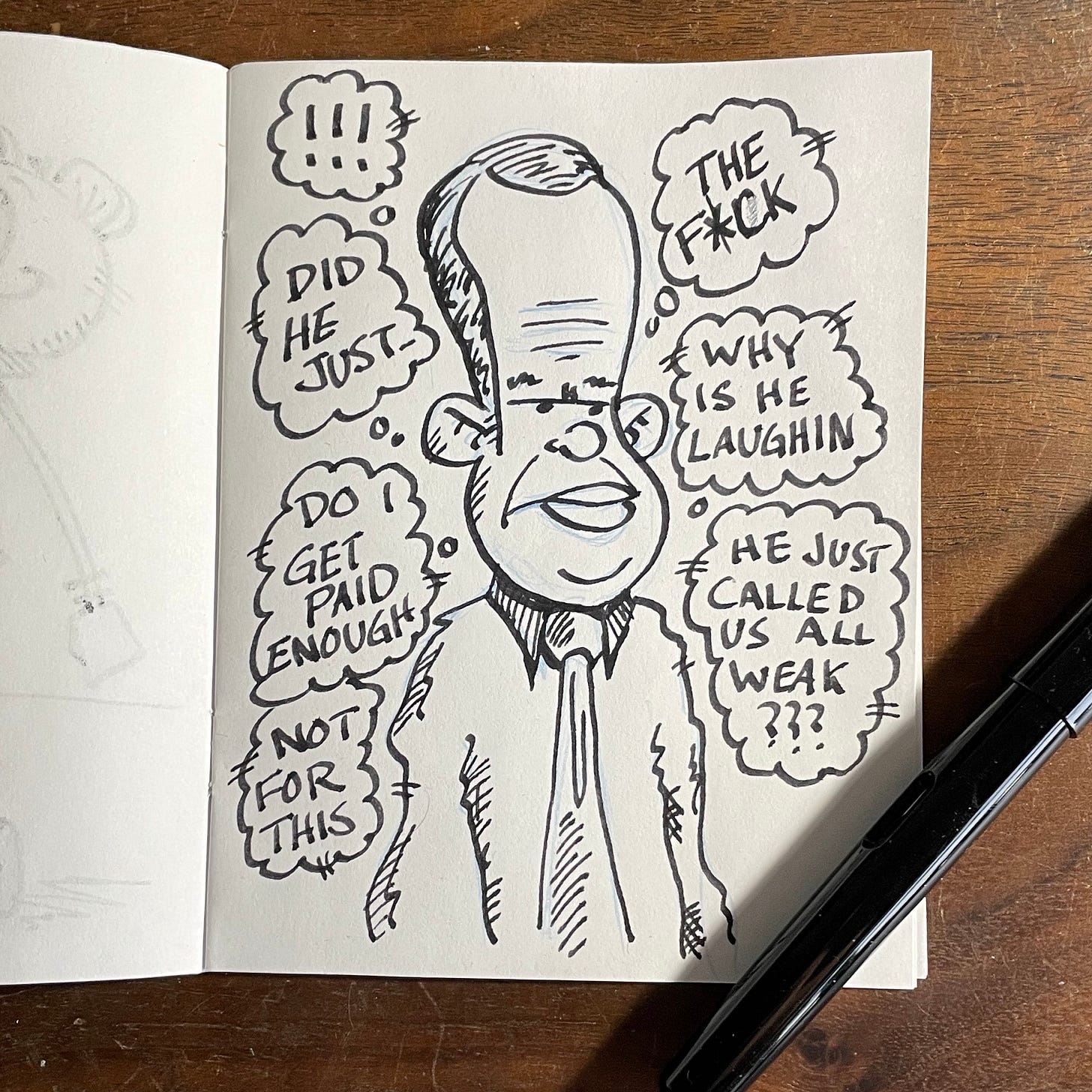 A man and his thoughts 