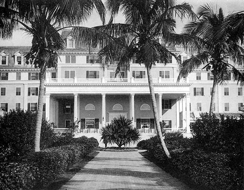 Figure 3: Entrance to Royal Palm Hotel via the Royal Palm Gardens