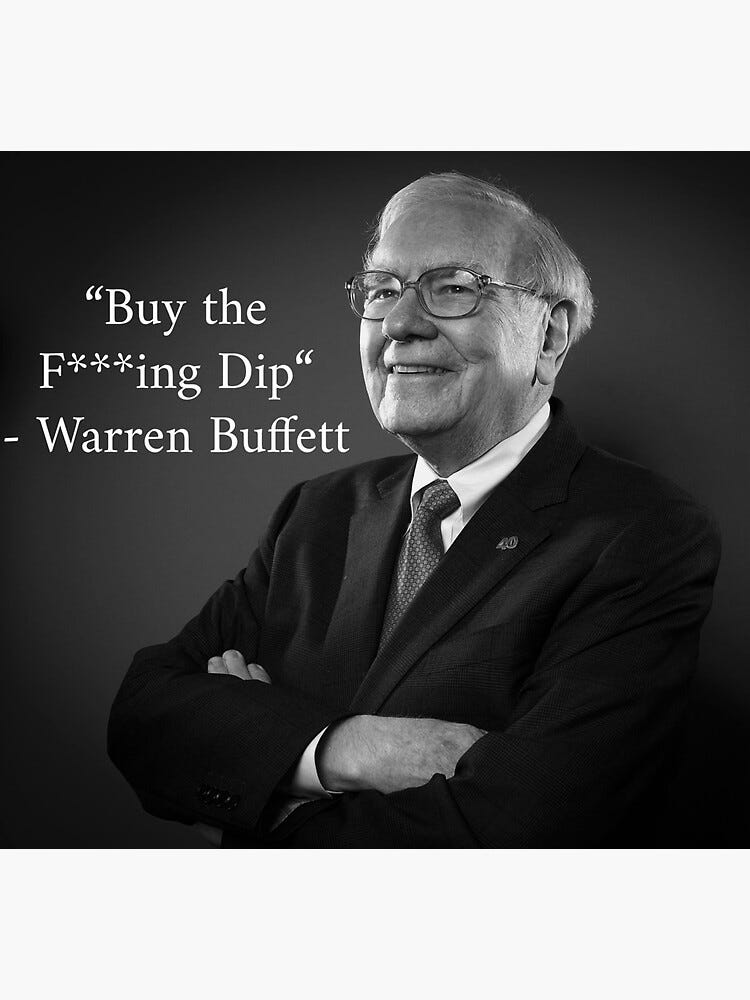 Warren Buffett Buy the Dip | Sticker