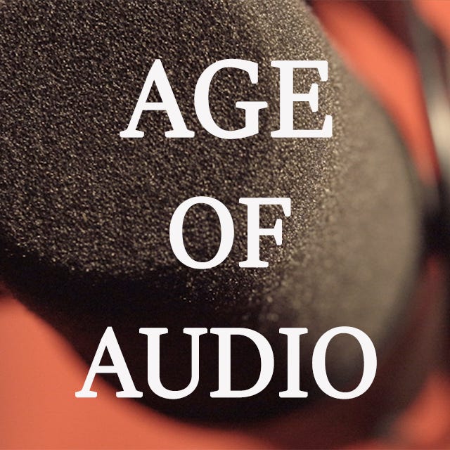 poster for the documentary film that's called Age of Audio...it's a close up shot of a microphone