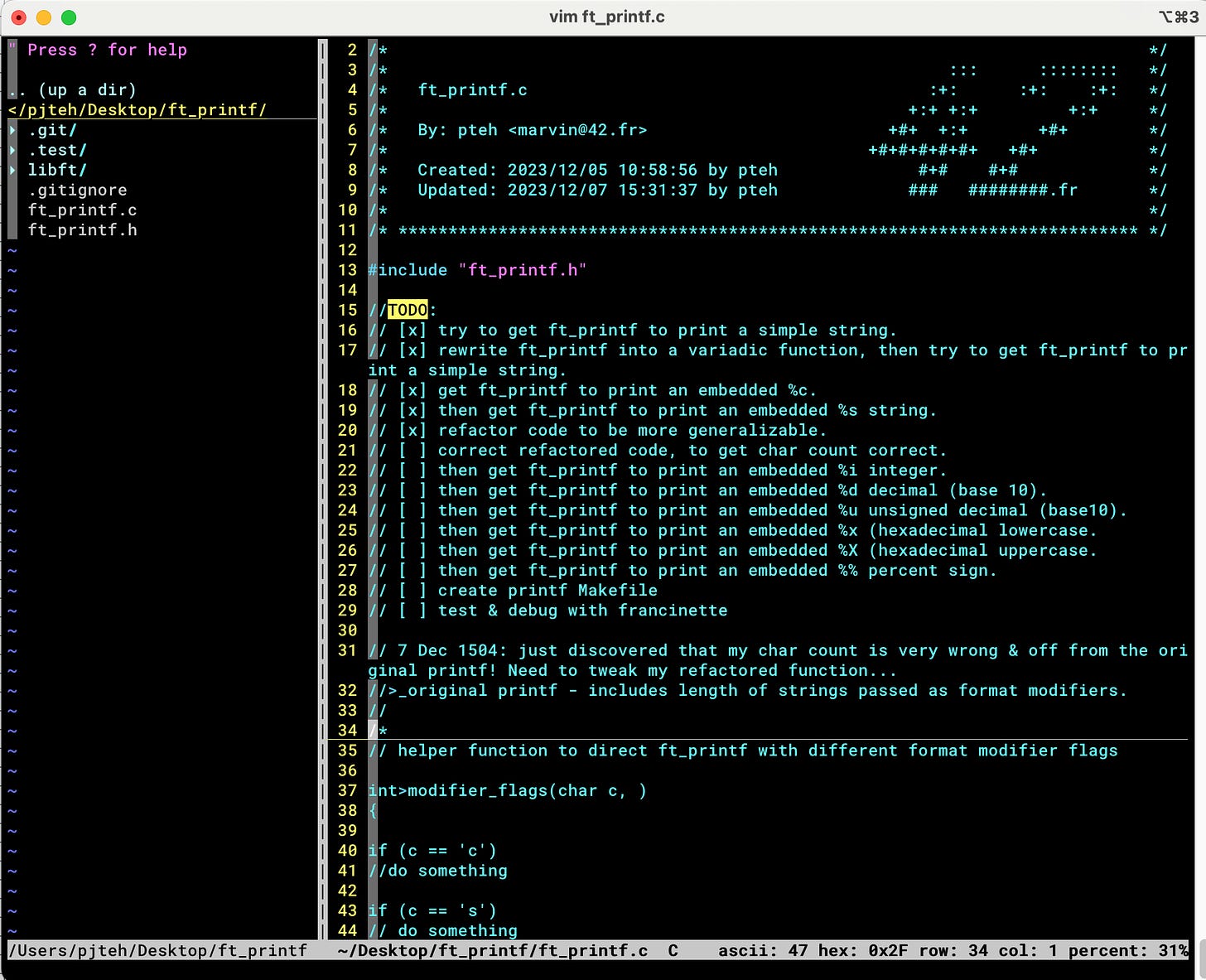 Screenshot of a window of a computer program file.