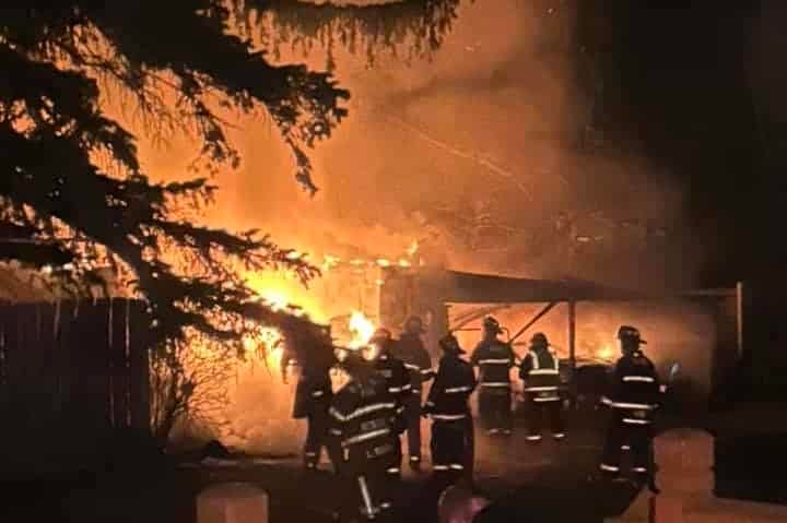 Garage destroyed after early morning fire in Clyde (photos) Garage destroyed after early morning fire in Clyde (photos)