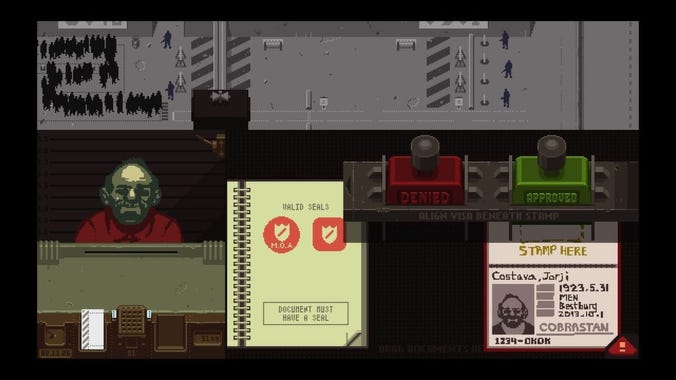 Papers, Please (2013) - Jeu vidéo - SensCritique