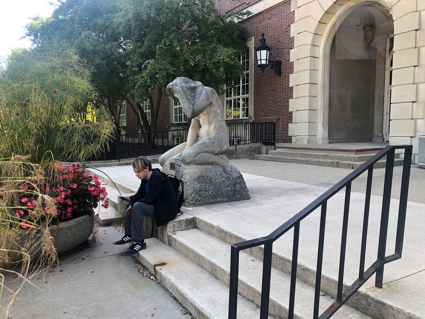 Fountain of Creation by Lorado Taft (Main Library, Univ of Illinois Urbana Champaign, Fall 2023) 