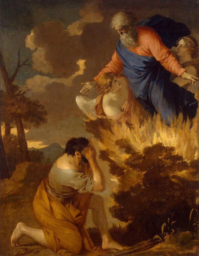 Moses and the Burning Bush by Sébastien Bourdon | USEUM