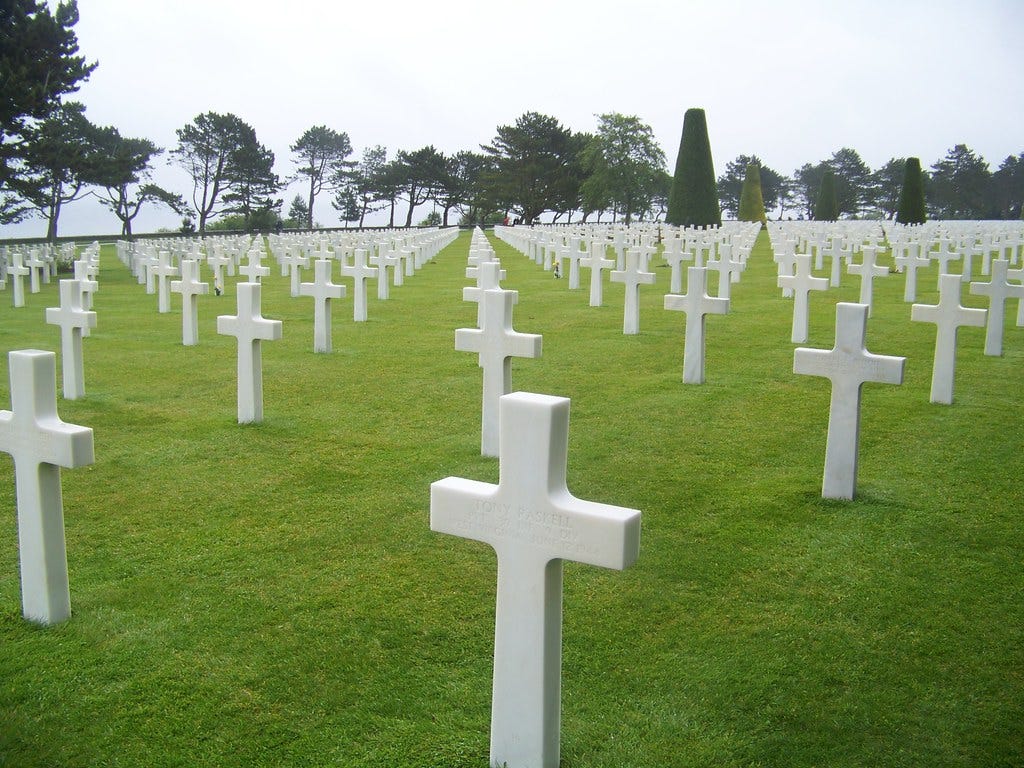 Normandy American Cemetery | This 70ha plot of land, on top … | Flickr