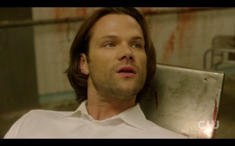 sam winchester strapped down jared padalecki torture supernatural breakdown