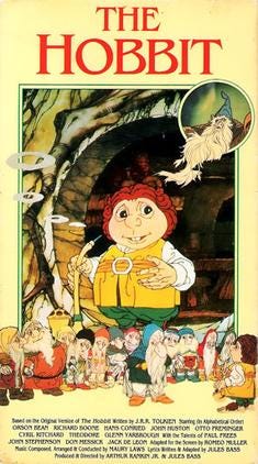 The Hobbit (1977 film) VHS Cover