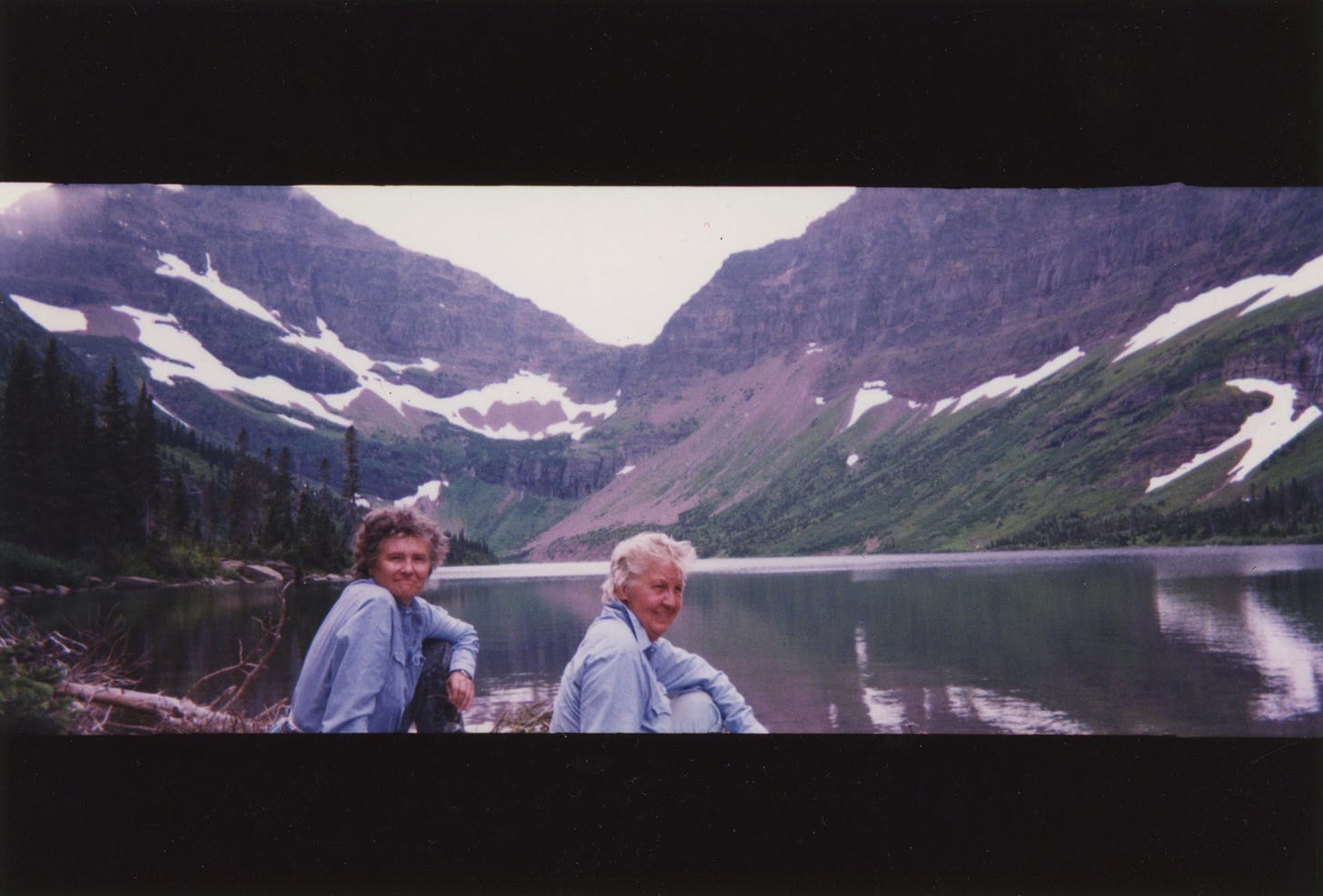 Annea Lockwood & Ruth Anderson, Flathead Lake, MT, 1998