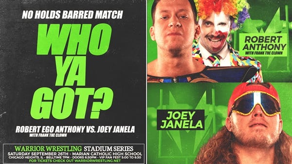 Robert Anthony vs Joey Janela Promoter's Corner Graphic