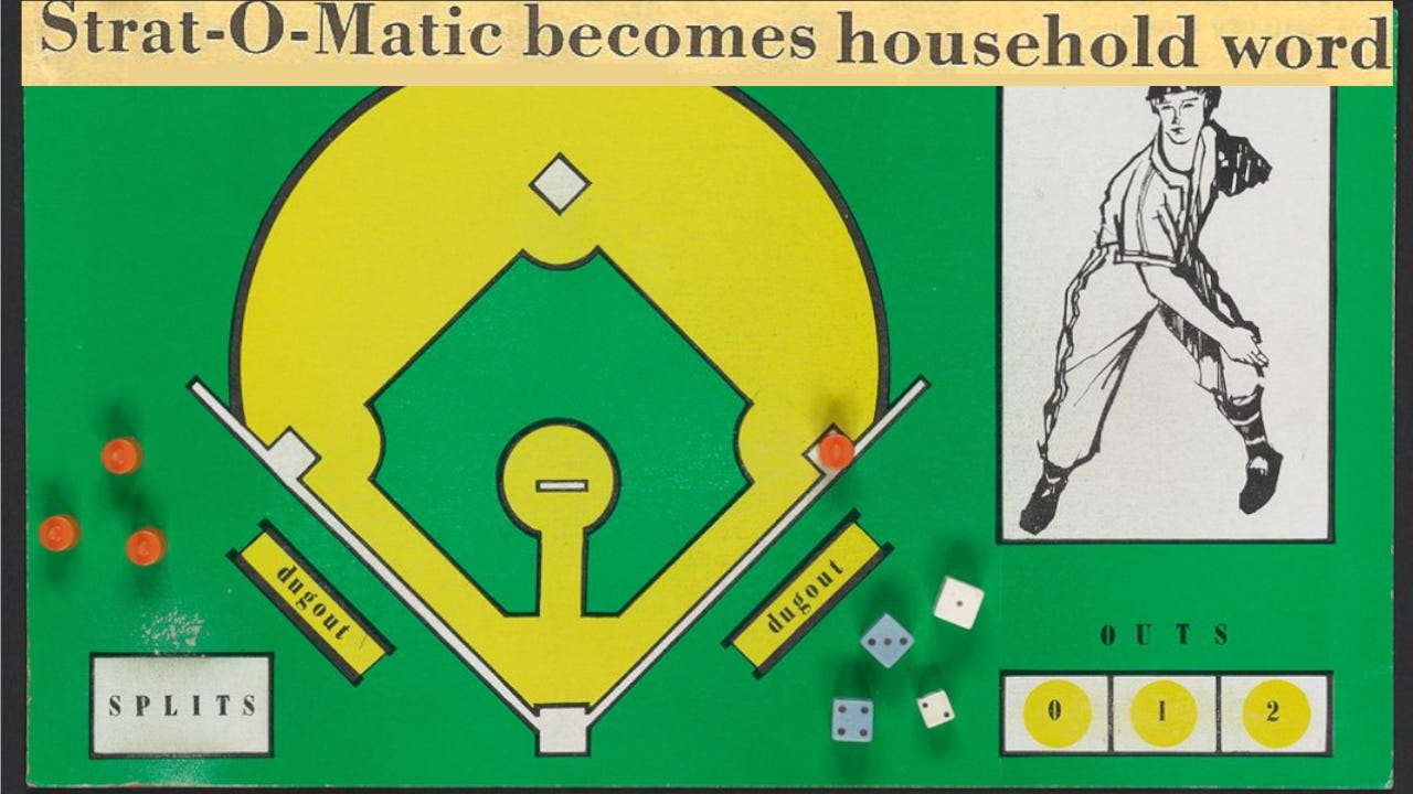 Baseball Replay Journal Strat-O-Matic Baseball 1981 Strike