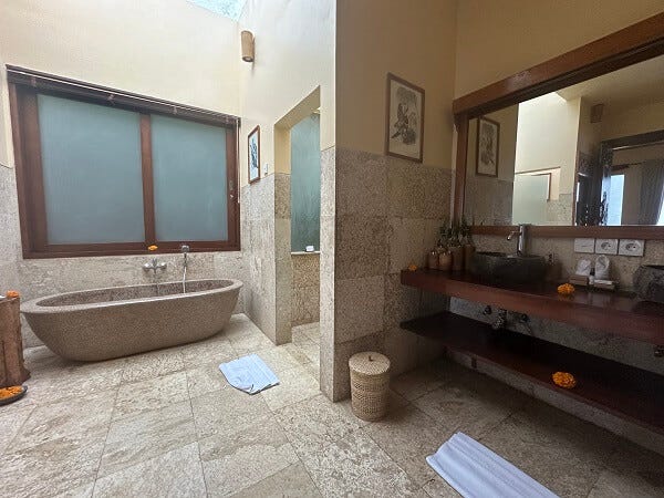 The Bathroom in the Pool Villa