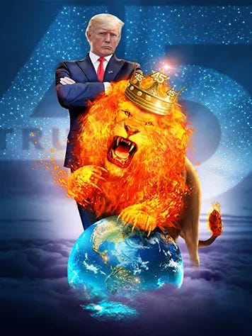 Trump Lion King