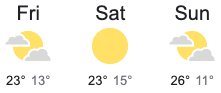 Gold Coast Weather image from BOM for May 5 to 8 2023