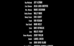 Movie credits