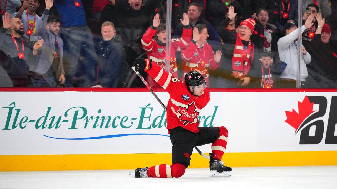 Marner celebrates goal