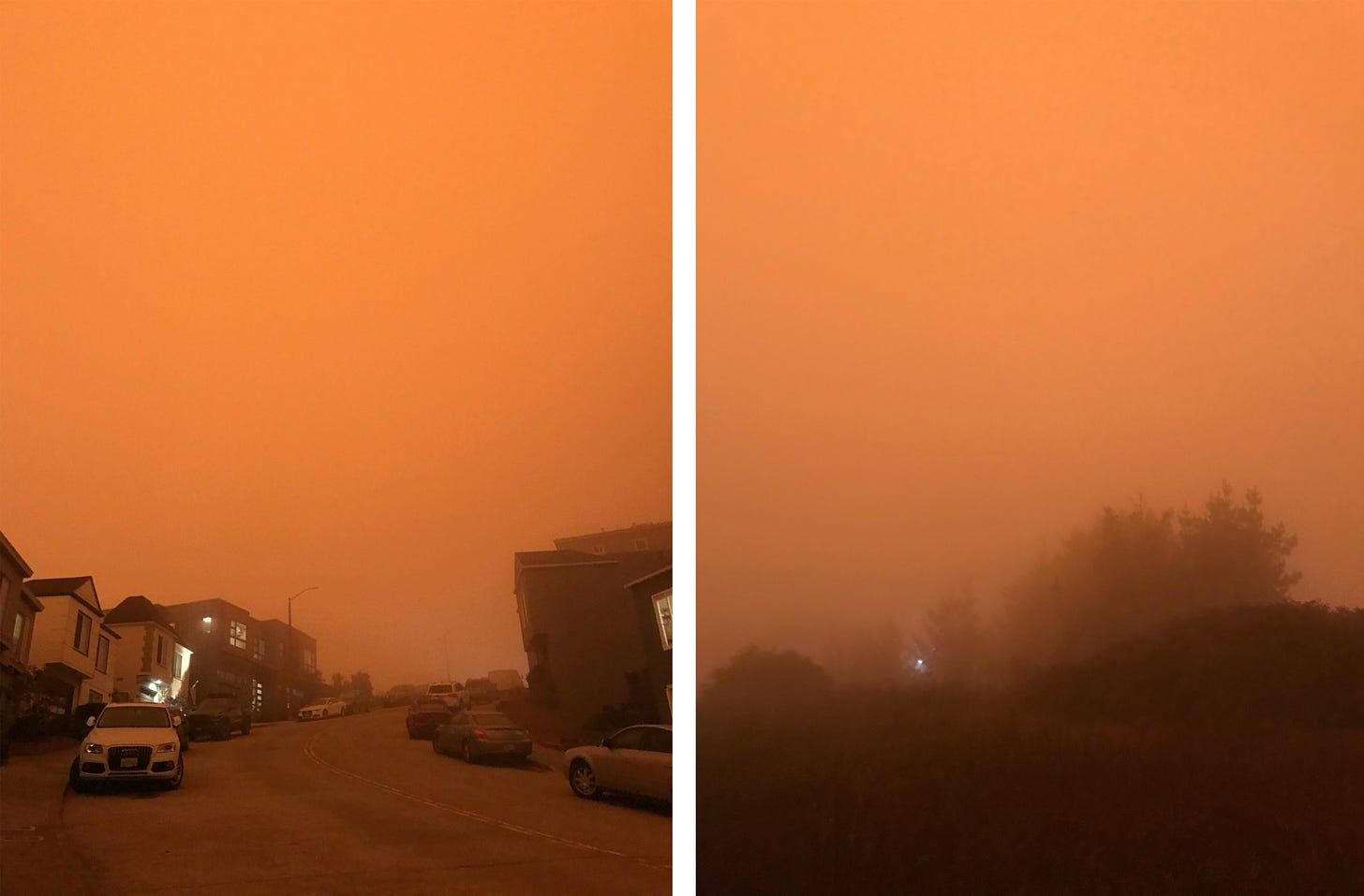 Morning photos from Sept 9, 2020 - the day the sky was orange. 