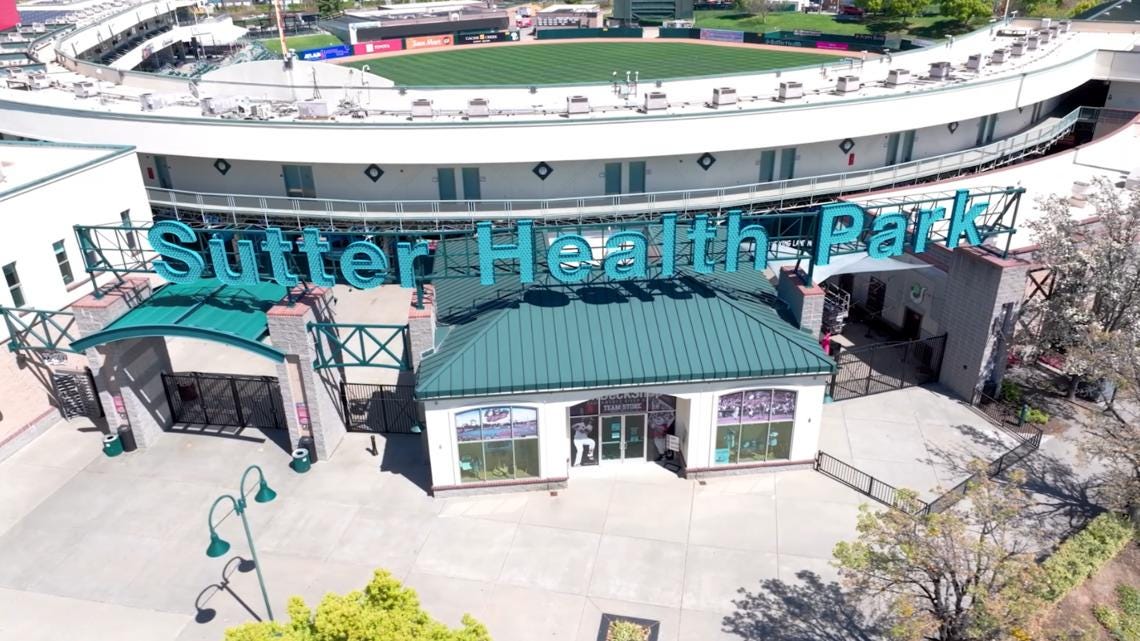 Sutter Health Park will be temporary home for Athletics | abc10.com