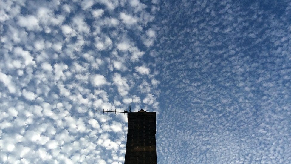 Rare clouds make Yorkshire sky look like cotton wool