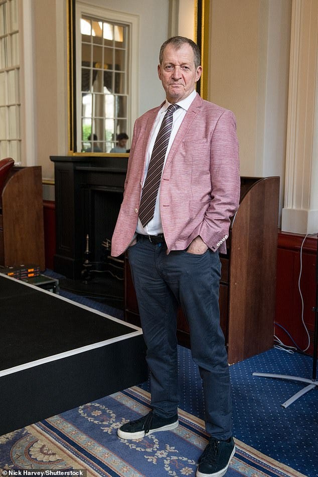 Alastair Campbell disparaged Ms Badenoch by saying that the gender debate was the 'biggest issue on her agenda'. Pictured: Mr Campbell at the City of London Club on May 8, 2024