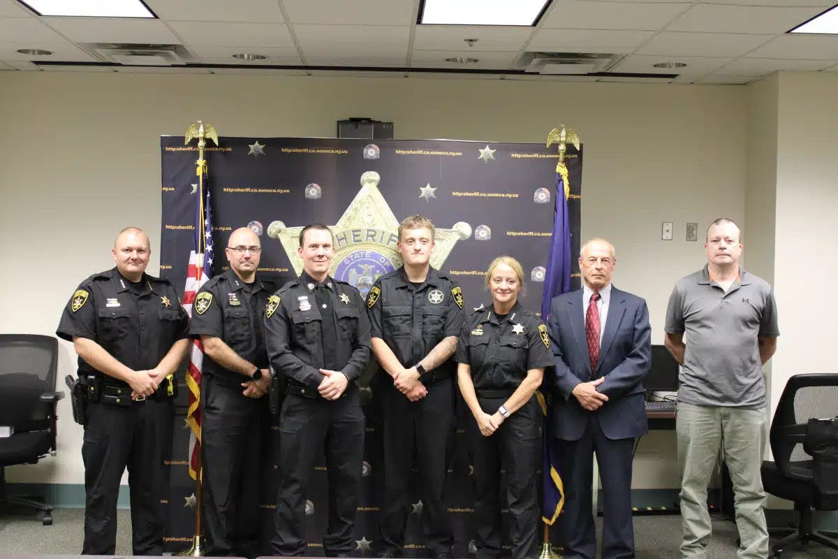 Seneca County Sheriff's Office promotes investigator, welcomes new officers | Fingerlakes1.com Seneca County Sheriff's Office promotes investigator, welcomes new officers | Fingerlakes1.com
