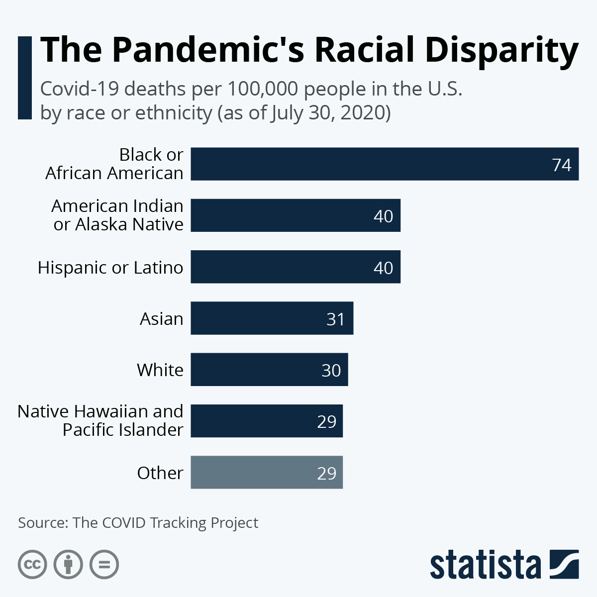 Chart: The Pandemic's Racial Disparity | Statista