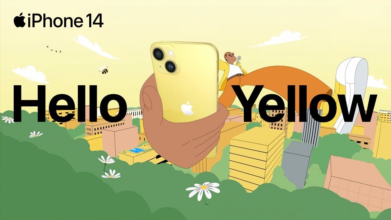 iPhone 14 & iPhone 14 Plus | Hello Yellow | Apple - YouTube
