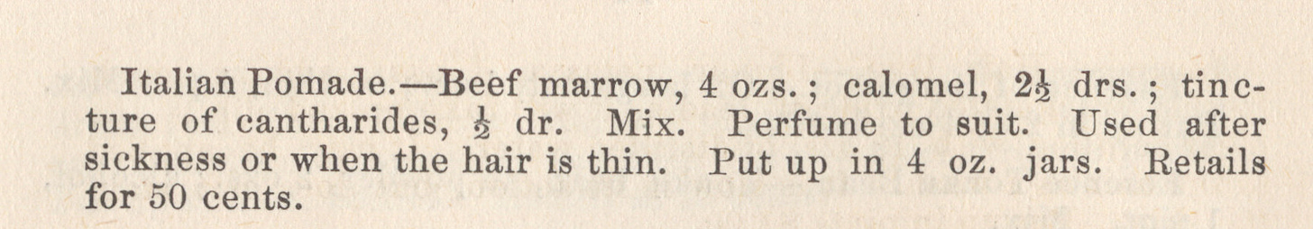 Italian pomade recipe