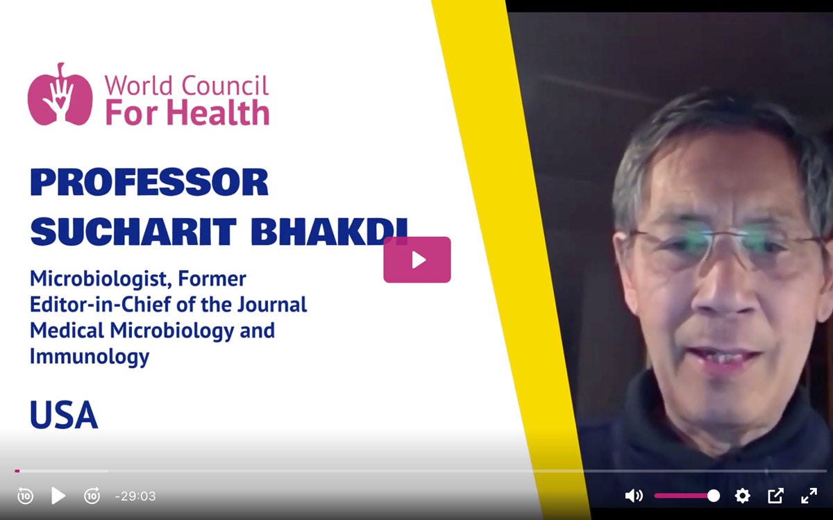 Dr. Sucharit Bhakdi: World Council for Health General Assembly Meeting