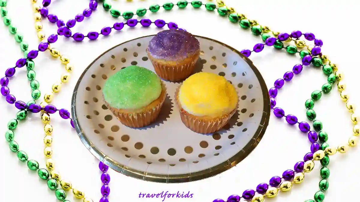 mardi gras king cake cupcakes