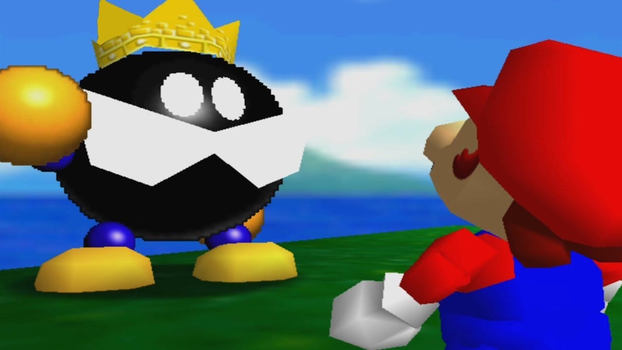 Super Mario 64 100% Walkthrough Part 1 - Bob-omb Battlefield & Whomp's  Fortress