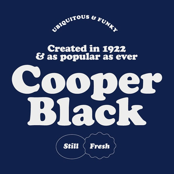 Cooper Black by FontPeople :: Behance
