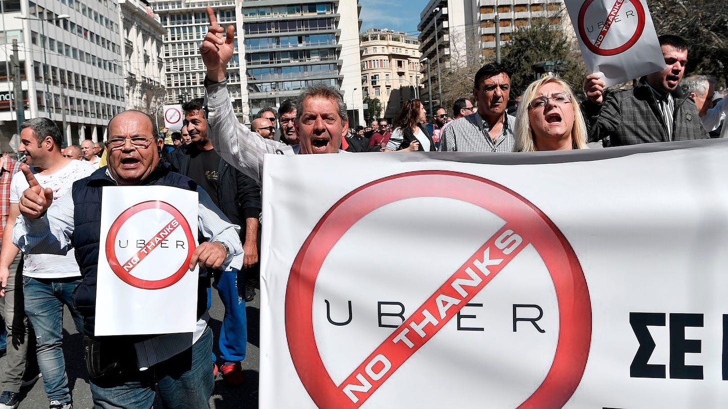 Uber just pulled its service in Greece after a government clampdown